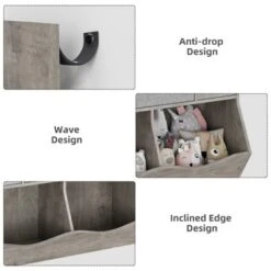 3-Tier Toy Storage Organizer With Drawers & 4 Cubbies - Freestanding Kids Bookcase For Playroom, Nursery, Kindergarten -Furniture GUEST a18b452d 21cf 4bdd a078 a66d4d7b9dd3