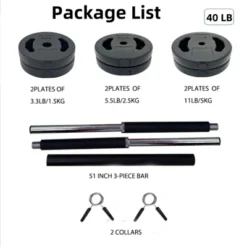 Adjustable Barbell Weight Set, Adjustable Free Weights For Home And Gym Workout -Furniture GUEST a1b3038c 316b 4ceb a9c1 2249f2a93651
