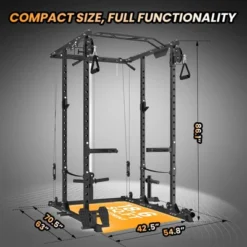 2000 LBS Power Cage,Multi-Function Power Rack With Cable Cross-Over System,Squat Rack With LAT Pull Down System -Furniture GUEST a32b2240 a629 4b7d 99d9 f8623ed2d57b