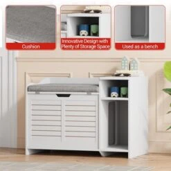 Cat Litter Box Enclosures With Top Opening With Cushion, Litter Box Furniture Hidden, Wooden Cat Washroom Indoor, Privacy Pet House 16 Cat Litter Box Enclosures With Top Opening With Cushion, Litter Box Furniture Hidden, Wooden Cat Washroom Indoor, Privacy Pet House -Furniture GUEST a37dcaf8 3a1f 4b9a 8e5f 7022e3d09234