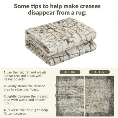 Washable Runner Rugs 2x6 For Hallway ¨C Non-Slip Abstract Carpet, Soft Kitchen Entryway Rug, Low Pile Indoor Modern Rug For Bedroom, Camel 7 Washable Runner Rugs 2x6 For Hallway ¨C Non-Slip Abstract Carpet, Soft Kitchen Entryway Rug, Low Pile Indoor Modern Rug For Bedroom, Camel - Image 5