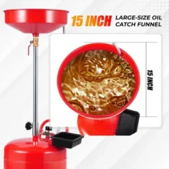 Waste Oil Drain, Oil Drain Tank - 20 Gallon Portable Air Operated With Adjustable Funnel Height, Pressure Valve & Wheels For Garage/Workshop -Furniture GUEST a3ad61e7 df37 485f aa2c 4b24ec4ffdd6