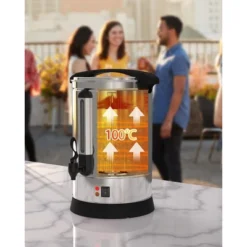 TROPOW 100-Cup 14L Commercial Coffee Urn ¨C Large Capacity Fast Brew Stainless Steel Coffee Maker For Church Events, Meetings & Gatherings,Silver -Furniture GUEST a3afeb5f c541 4465 acfe f1ac311ed8c8