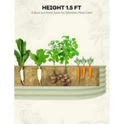 TROPOW Oval Raised Garden Bed (2-Pack) ¨C Double Your Gardening Potential With Ergonomic Steel Planters -Furniture GUEST a524b23a bdbc 4c09 b058 600c9c95e18d