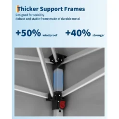 20x10 Pop Up Canopy Tent Outdoor Canopy One-Person Set Up Heavy Duty Commercial Instant Tent Shelter, 6-Sidewall -Furniture GUEST a7397890 8e30 4ead 9b9f ef828820a52c