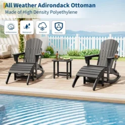 TROPOW Ottoman For Adirondack Chair, HDPE Adirondack Ottoman Footrest, Weather Resistance Outdoor Footstool For Outside Porch Pool 11 TROPOW Ottoman For Adirondack Chair, HDPE Adirondack Ottoman Footrest, Weather Resistance Outdoor Footstool For Outside Porch Pool -Furniture GUEST a8137226 a25f 4276 93bb e7c9d9277915