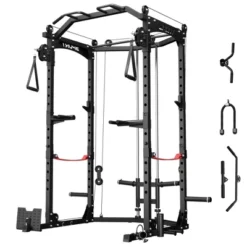 Power Rack, 1600LBS Capacity Squat Rack For Home Gym With Cable Crossover, Pull-up Bar, Multifunctional Home Gym Equipment With Attachments -Furniture GUEST a88eba15 60b2 4cf8 91a6 affec79c0ba8