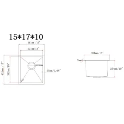 Kitchen Sink For Single Bowl,Undermount Kitchen Sink Stainless Steel Sink 16 Gauge Kitchen Sinks With Accessories, Easy Drain And Low Noise -Furniture GUEST aa6aa3b4 5c2a 46ee ac46 740c6c1a1d8d
