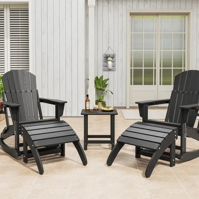 TROPOW Ottoman For Adirondack Chair, HDPE Adirondack Ottoman Footrest, Weather Resistance Outdoor Footstool For Outside Porch Pool 3 TROPOW Ottoman For Adirondack Chair, HDPE Adirondack Ottoman Footrest, Weather Resistance Outdoor Footstool For Outside Porch Pool