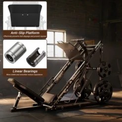 Leg Press Machine, 45 Degree For Home Gym, Professional With Linear Bearing & Solid Steel Pipe, Lower Body Strength Training 13 Leg Press Machine, 45 Degree For Home Gym, Professional With Linear Bearing & Solid Steel Pipe, Lower Body Strength Training -Furniture GUEST ae69f8c6 6f46 45e7 8425 2cd645a6e9ea