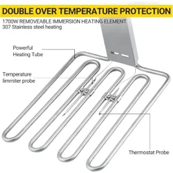 Deep Fryer, Commercial Dual 11L Electric Fryer 3400W - Twin Baskets With Stainless Steel For Restaurant, Food Truck -Furniture GUEST afc3f51b 3767 410d 863a 064d2de7fc67