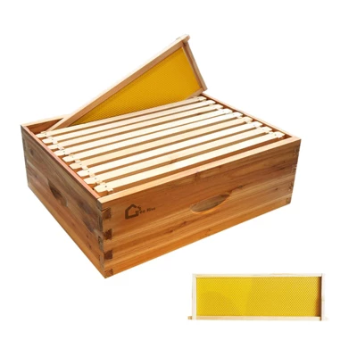 Bee Hive, 10 Frame Medium Super Langstroth Hive Box - Beeswax Dipped With Frames & Wax Foundations For Beekeeping 10 Bee Hive, 10 Frame Medium Super Langstroth Hive Box - Beeswax Dipped With Frames & Wax Foundations For Beekeeping - Image 8