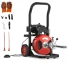 Drain Cleaning Machine Cable,450W Auto Feed Portable Electric Sewer Snake, Electric Drain Auger With 6 Cutter Air-Activated Foot Switch -Furniture GUEST b03a543e ff14 4060 a759 6472b53b057a