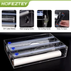 Foil And Plastic Wrap Organizer,2 In 1 Acrylic Aluminum Foil Holder 9 Foil And Plastic Wrap Organizer,2 In 1 Acrylic Aluminum Foil Holder -Furniture GUEST b0718790 0551 4b7e bf2f 207b5abf8fd2