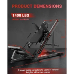 Leg Press Hack Squat Machine 2 In 1 Combo Workout Machine For Home Gym With Linear Bearing & Solid Steel Pipe, Lower Body Strength Training Equipment -Furniture GUEST b10c9876 bd7d 4377 a553 dbe03055aa8c