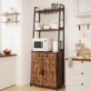 Bakers Rack With Drawer 70.8" Baker Rack With Cabinet Tall Bar Cabinet Industrial Kitchen Stand With Storage Large Microwave Storage Stand -Furniture GUEST b1141f38 07af 46ec b5ac 2bdbca5e67b8