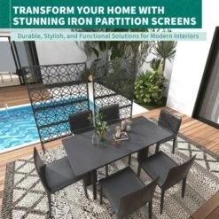 Metal Privacy Screen - Rust-Proof Scroll Design For Yard, Flower Bed Borders & Patio Dividers, Snap-Together Installation 17 Metal Privacy Screen - Rust-Proof Scroll Design For Yard, Flower Bed Borders & Patio Dividers, Snap-Together Installation -Furniture GUEST b2088d68 74d7 49b6 976c 28da5dc6b2b4