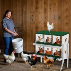 Chicken Nesting Box With Roll Out Egg Tray, Heavy Duty Galvanized Steel, Rustproof & Ventilated Laying Box For Chickens/Ducks, Wall Mount -Furniture GUEST b26a2c30 1995 4e96 98db 8b1790b20487