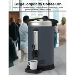 Coffee Urn,Gallon Double Wall Commerical Coffee Maker For Buffet Catering Wedding Gathering,Large Capacity Hot Coffee Dispenser -Furniture GUEST b296fd60 5829 438a b97b ed1c88b1817b
