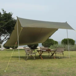 Beach Tent, Sun Shelter With Sand Pegs, Stability Poles, Beach Umbrella With Portable Carry Bag