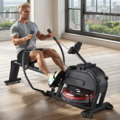 Rowing Machine, Water Rower Machine For Home, Extended Slide Rail With Max 350lb Weight Capacity -Furniture GUEST b35514b2 4cfd 440c be90 2ff14baa941d