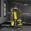 Home Gym, Exercise Equipment - 100LBS Weight Stack Multifunctional Machine With Pulley System For Full Body Strength Training 2 Home Gym, Exercise Equipment - 100LBS Weight Stack Multifunctional Machine With Pulley System For Full Body Strength Training -Furniture GUEST b438bde6 f5ef 4553 9016 ef513d91aaa4