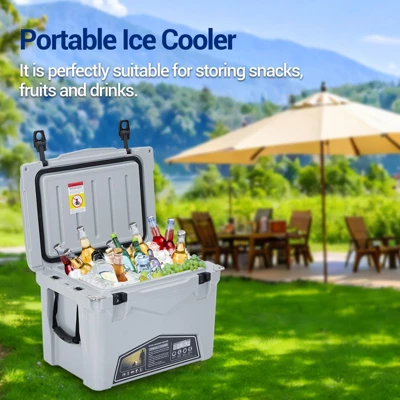 Camping Cooler, Portable Insulated Ice Chest Cooler Box With Heavy Duty Handle, 5-Day Ice Retention, Great For Beach, Camping, Picnic 6 Camping Cooler, Portable Insulated Ice Chest Cooler Box With Heavy Duty Handle, 5-Day Ice Retention, Great For Beach, Camping, Picnic - Image 4
