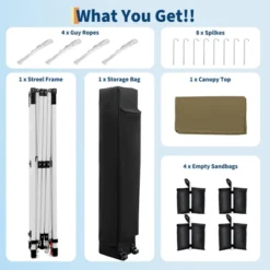 Pop Up Canopy Tent Outdoor Canopy With No Removable Sidewall One-Person Set Up Heavy Duty Commercial Instant Tent Shelter 14 Pop Up Canopy Tent Outdoor Canopy With No Removable Sidewall One-Person Set Up Heavy Duty Commercial Instant Tent Shelter -Furniture GUEST b587d7ba 2309 4ca2 97dc 3dfed2bc62d2