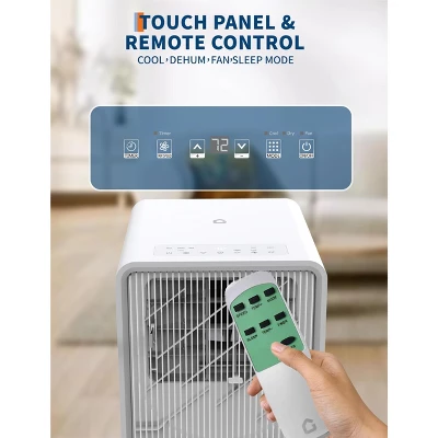 Garvee 8,000 BTU Portable Air Conditioners, Quiet Air Conditioner Up To 750 Sq.Ft, 3-In-1 AC Unit With Cool, Fan, Dehumidifier, 24H Timer 6 Garvee 8,000 BTU Portable Air Conditioners, Quiet Air Conditioner Up To 750 Sq.Ft, 3-In-1 AC Unit With Cool, Fan, Dehumidifier, 24H Timer - Image 4