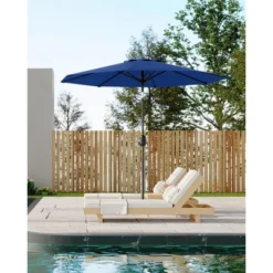 9FT Patio Umbrella Outdoor, Market Umbrella, Table Umbrella With Push Button Tilt And Crank, 8 Sturdy Ribs UV Protection Waterproof -Furniture GUEST b73c3f7b efab 466b a8bc e91fae08a98f