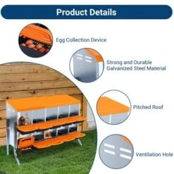 Chicken Nesting Box,Chicken Egg Laying Box With Compartments, Roll Away Eggs Laying Boxes, Nesting Boxes, Indoor & Outdoor Use,Easy Egg Collection -Furniture GUEST b784e3b7 4540 44eb b29e 8c95f9c05b24