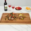 24x18 Inch Acacia Wood Cutting Board – Thick Butcher Block With Juice Groove & Handles, Perfect For Meat Prep, Cheese -Furniture GUEST b8455f57 0d44 4404 8a86 fb853871cf4a