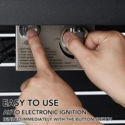 57" Fire Pit Table, 50000BTU Rectangle Propane Fire Table With Cover,Rain Cover, Sturdy Steel And Iron Fence Surface, CSA Safety Certified -Furniture GUEST b9ac0724 c119 44e7 92e8 68a33633713c