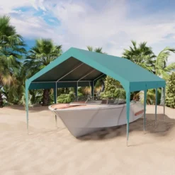 Heavy Duty Carport Outdoor Car Canopy UV Resistant Waterproof Party Tent All-Season Portable Garage Gazebo Shelter -Furniture GUEST bad0e300 b18d 4375 b11e 60a69384a351