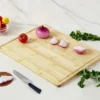 Extra Large Bamboo Cutting Board, Reversible Curved Butcher Block With Deep Juice Groove, Kitchen Chopping Board And Serving Tray -Furniture GUEST bb072ef3 bf19 445f 9054 86269e0d0aa4
