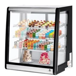Display Refrigerator - 7 Cu.Ft Countertop Cake Display Case, LED Lighting, Double-Layered Glass Door, Adjustable Shelves -Furniture GUEST bbd774e7 1887 4d12 bdf1 92372cd8826b
