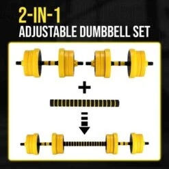 33/44 LB Adjustable Dumbbell Set,Adjustable Dumbbell Weights Strength Training Equipment -Furniture GUEST bcba4877 e496 4b88 a85d 33374fa487e4