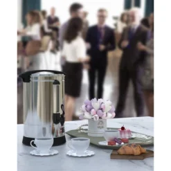 TROPOW 100-Cup 14L Commercial Coffee Urn ¨C Large Capacity Fast Brew Stainless Steel Coffee Maker For Church Events, Meetings & Gatherings,Silver -Furniture GUEST bd371e88 e9b6 418d 8bd2 223615e1aa68