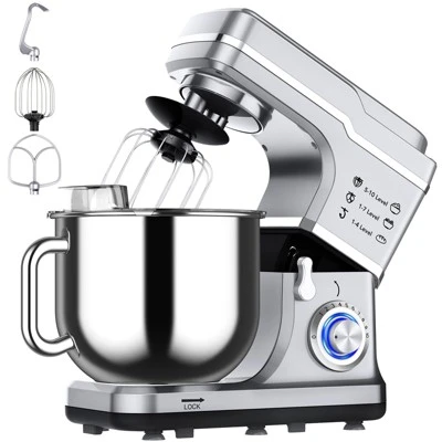 660W 7.5QT Stand Mixer - 10 Speed Tilt-Head Electric Mixer For Kitchen 9 660W 7.5QT Stand Mixer - 10 Speed Tilt-Head Electric Mixer For Kitchen - Image 7