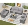Patio Furniture Sets 6 Pieces, PE Wicker Modern Patio Conversation Set With Storage Cushions 1 Patio Furniture Sets 6 Pieces, PE Wicker Modern Patio Conversation Set With Storage Cushions -Furniture GUEST bdebb8f8 aa23 4143 ab11 ccce8437f941