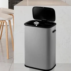 14.5 Gal/55 L Motion Sensor Trash Can, Automatic Garbage Can With Soft-Close Lid And Handle, Rectangle Touchless Waste Basket -Furniture GUEST bfbbe3d0 7330 4e31 a628 ee9fe13d90ba
