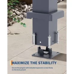 All-Aluminum Louvered Pergola 12"x 24", Outdoor Pergola With Adjustable Louvered Roof, Reinforced Aluminum Frame, Hardtop Gazebo -Furniture GUEST c0ce693f 69fe 4ccb 9e20 15f58583f3f2