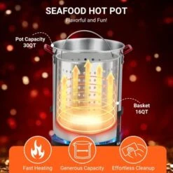 Turkey Fryer, 5000 BTU Aluminum Outdoor Deep Fryer With 0-5 PSI Regulator & Injector Thermometer Kit -Furniture GUEST c0fe04ad 3cbb 4fa4 8583 baf7f89e8abb