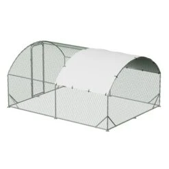 Chicken Coop, Large Chicken Run 9.8x13.1x6.5Ft - Metal Walk-in Cage With Cover, Outdoor Shelter For Ducks, Rabbits, Backyard Farm -Furniture GUEST c18005ff 486d 4e76 8cdd 66000650b884