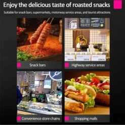 Commercial Hot Dog Roller Machine, Roller Stainless Steel Hot Dog Griller With Dual Controls, Capacity For Parties, Events 10 Commercial Hot Dog Roller Machine, Roller Stainless Steel Hot Dog Griller With Dual Controls, Capacity For Parties, Events -Furniture GUEST c3048212 f750 46e6 9600 8809444ebf80