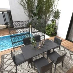 Metal Privacy Screen - Rust-Proof Scroll Design For Yard, Flower Bed Borders & Patio Dividers, Snap-Together Installation 18 Metal Privacy Screen - Rust-Proof Scroll Design For Yard, Flower Bed Borders & Patio Dividers, Snap-Together Installation -Furniture GUEST c35f3841 4100 44de 94a5 90c727025398