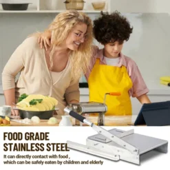 Manual Stainless Steel Meat Slicer | Hand-Crank Frozen Slicer For Beef, Mutton & Roll Meat | Adjustable Thickness -Furniture GUEST c38383fd d72f 410c a41c 3887ee1710a0