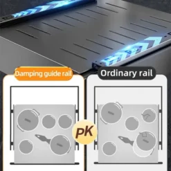 Pull Out Cabinet Organizer - Heavy Duty 30cm Sliding Shelf With Carbon Steel Frame, 55lb Capacity -Furniture GUEST c3a5466b 8c28 4366 b5b8 57ec02fa65d5 1