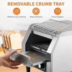 Commercial Toaster Conveyor, 450 Slices/H, 1800W 110v, 7 Temperature Settings 14 Commercial Toaster Conveyor, 450 Slices/H, 1800W 110v, 7 Temperature Settings -Furniture GUEST c4ec9f9f a346 4e97 a6d9 02802b04b4bd