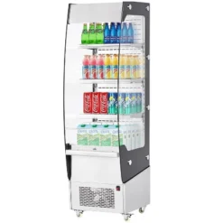Commercial Refrigerator - 7.8 Cu.FT Open Merchandiser With Interior LED Lighting, Double-Layered Glass, 4 Wheels, 110V Floor Fridge 15 Commercial Refrigerator - 7.8 Cu.FT Open Merchandiser With Interior LED Lighting, Double-Layered Glass, 4 Wheels, 110V Floor Fridge -Furniture GUEST c5684630 2dc3 47a9 b719 a9eec05ea471